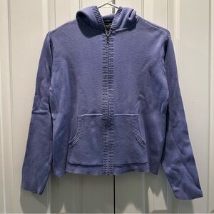 Sonoma Purple Blue Full Zip Cardigan with Hood S